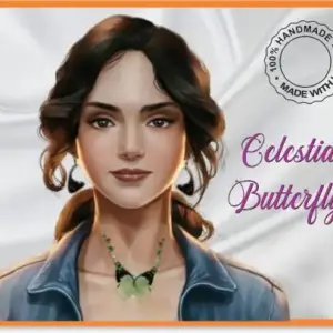 Collar y Aretes - Mariposa Celestial